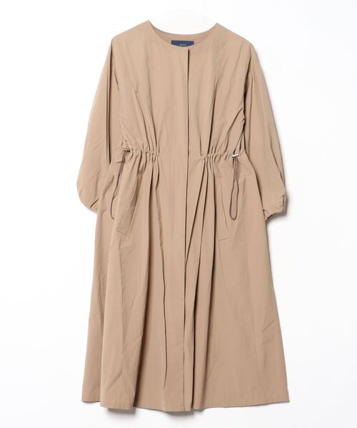 SHIPS（シップス） ノーカラーコート 36 ベージュ レディース