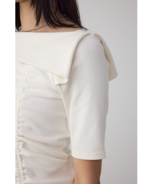 AZUL BY MOUSSY tシャツ スクエアネックドロストカットトップス