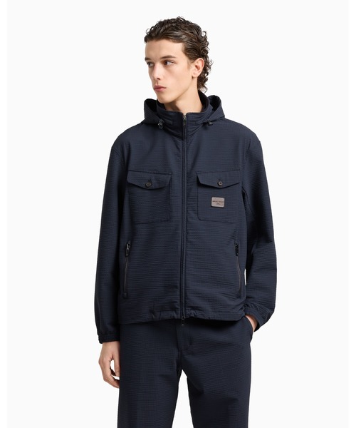 EMPORIOARMANI ブルゾン ジャケット 黒 EMPORIO ARMANI アルマーニ ブルゾン ジャケット メンズ コート