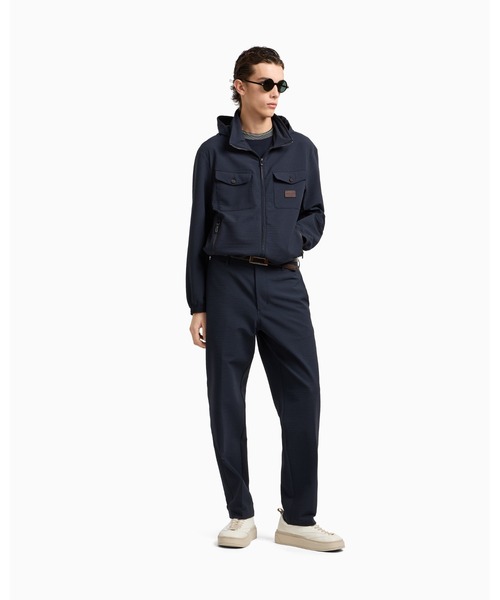 EMPORIO ARMANI ブラックナイロンジャケット L EMPORIO ARMANI ナイロンジャケット 「エンポリオ アルマーニ
