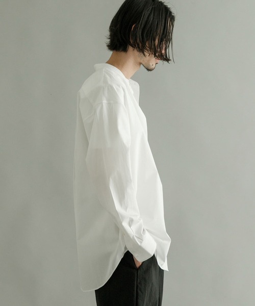 「THOMAS MASON」 長袖シャツ「URBAN RESEARCHコラボ」 LARGE ブルー メンズ_画像9