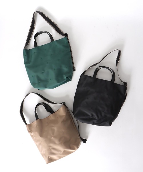 スリーフォータイム　￼トートバッグ￼ Three Four Time トートバッグ 撥水加工刺繍トートバッグ