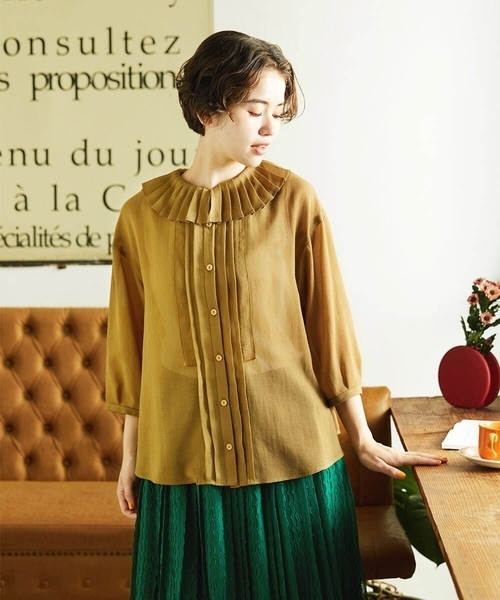 yoli フリルブラウス フリルブラウス(S オフシロ): トップス｜Right-on公式オンラインショップ