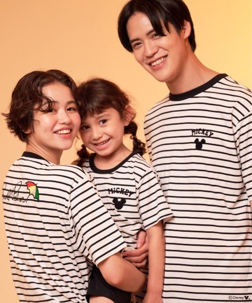tシャツ Mickey/Arnold Palmer/シェア ボーダーTシャツ レディース メンズ