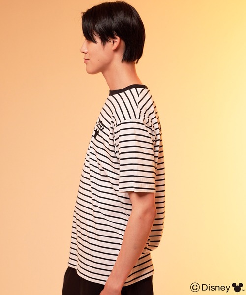 Disney（ディズニー） tシャツ Mickey/Arnold Palmer/シェア ボーダーT