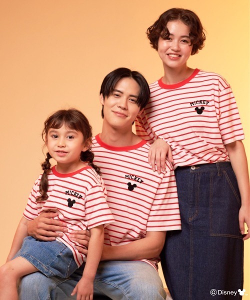 Disney（ディズニー） tシャツ Mickey/Arnold Palmer/シェア ボーダーT