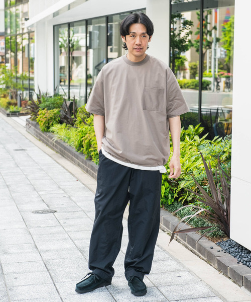 「URBAN RESEARCH DOORS」 半袖Tシャツ LARGE ライトグレー メンズ