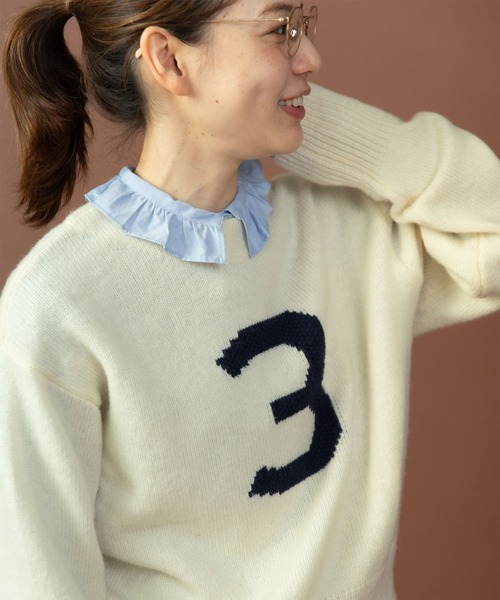 PAR ICI（パーリッシィ） ニット セーター 3インターシャ カレッジ