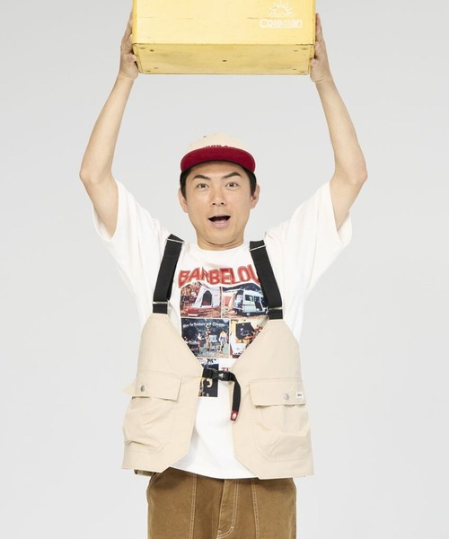 〘新品〙BEAMS BOY  ２ウェイ　エプロン風　ジレ　ベスト Coleman ベスト ジレ 「Coleman×TAKEDA BBQwith BAYFLOW」2WAY