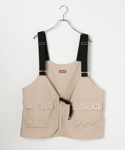 〘新品〙BEAMS BOY  ２ウェイ　エプロン風　ジレ　ベスト Coleman ベスト ジレ 「Coleman×TAKEDA BBQwith BAYFLOW」2WAY