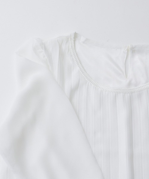 「RIRIYANO」 7分袖ブラウス LARGE オフホワイト レディース_画像2