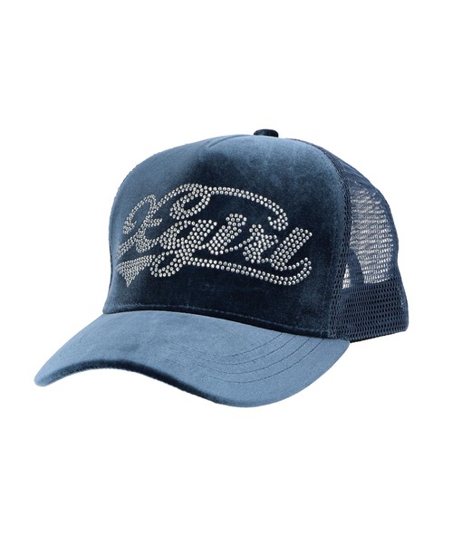 X-girl（エックスガール） キャップ 帽子 VELOUR TRUCKER CAP