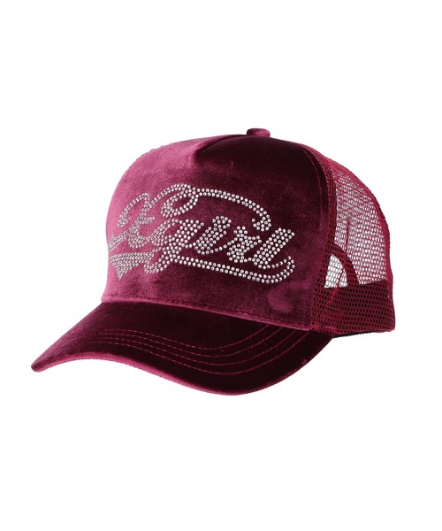 X-girl（エックスガール） キャップ 帽子 VELOUR TRUCKER CAP
