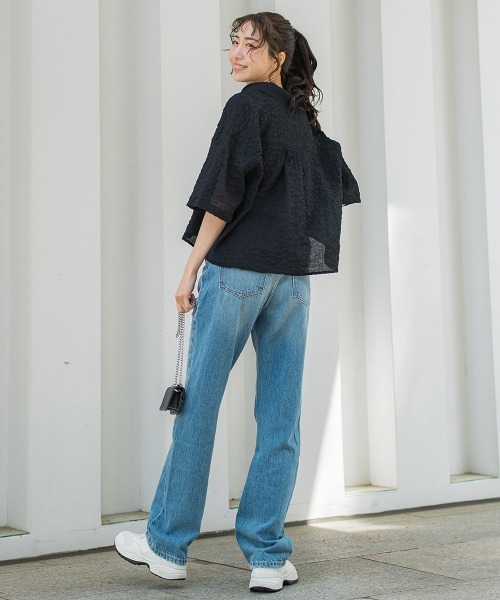 「VICKY」 半袖シャツ M オフホワイト レディース_画像8