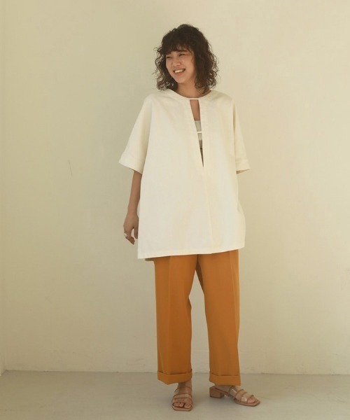 「TODAYFUL」 半袖ブラウス FREE オフホワイト レディース_画像8