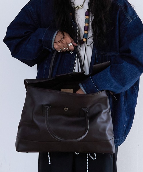 BICASH（ビカーシ） トートバッグ レザー フラップトートバッグ(B811