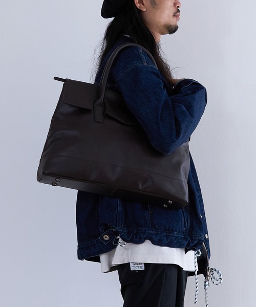 BICASH（ビカーシ） トートバッグ レザー フラップトートバッグ(B811