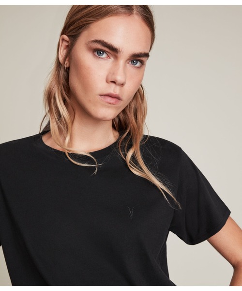 「ALLSAINTS」 半袖Tシャツ S ブラック レディース_画像5