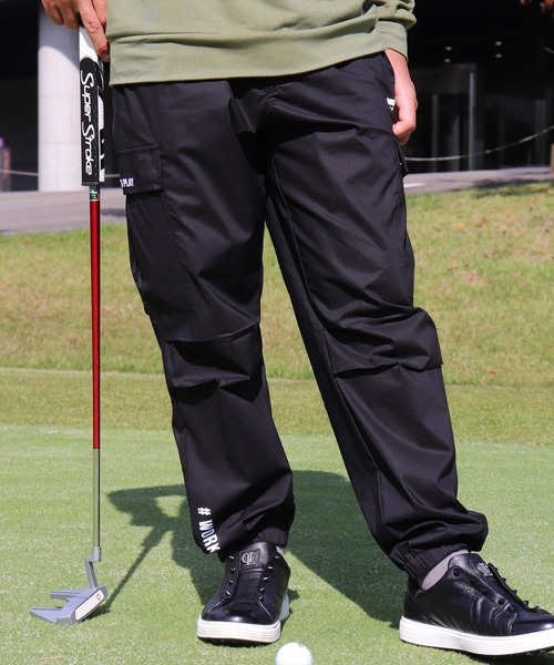 カーゴパンツ (RM)「LUXE/R GOLF」ストレッチ クロス サイドライン