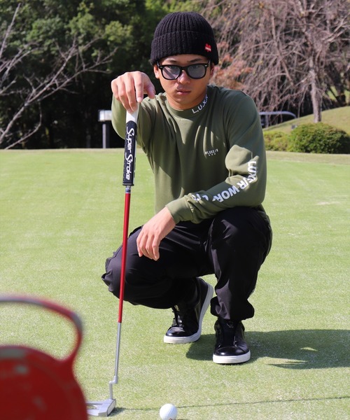 カーゴパンツ (RM)「LUXE/R GOLF」ストレッチ クロス サイドライン