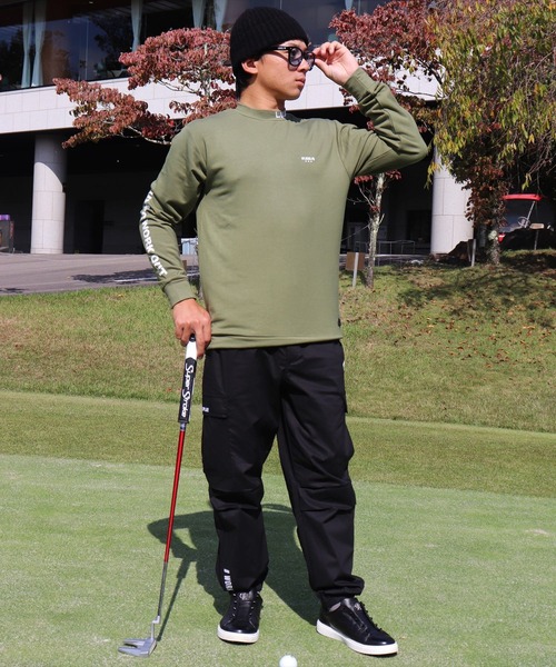 カーゴパンツ (RM)「LUXE/R GOLF」ストレッチ クロス サイドライン