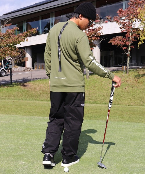 カーゴパンツ (RM)「LUXE/R GOLF」ストレッチ クロス サイドライン