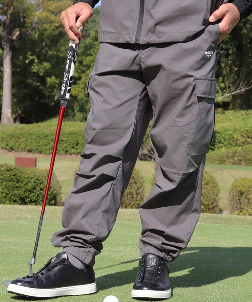 カーゴパンツ (RM)「LUXE/R GOLF」ストレッチ クロス サイドライン