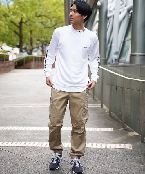 カーゴパンツ (RM)「LUXE/R GOLF」ストレッチ クロス サイドライン