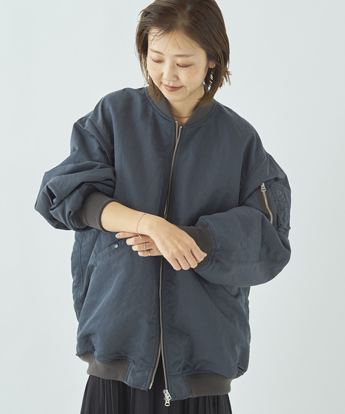 「Plage」 ナイロンブルゾン 36 ベージュ レディース_画像3