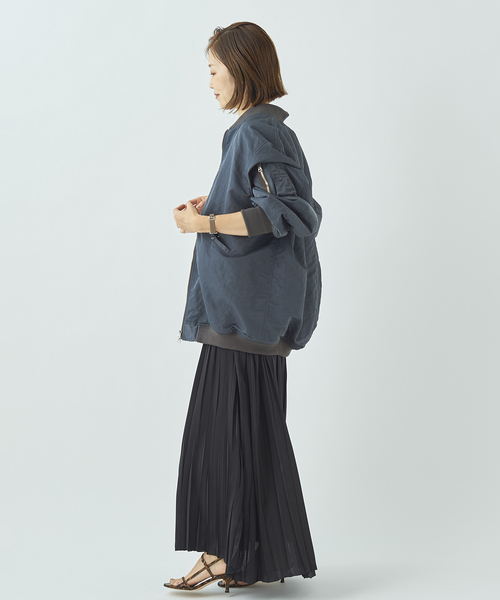 「Plage」 ナイロンブルゾン 36 ベージュ レディース_画像6