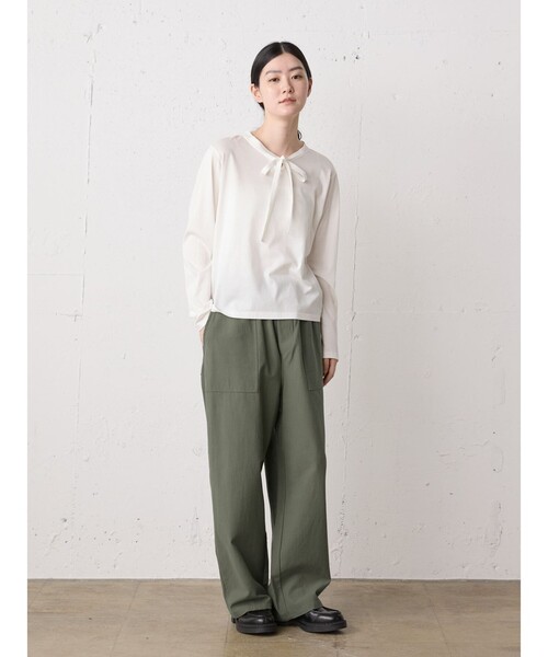 ★極美品★バックサテンベイカーパンツ　38 MidiUmi（ミディウミ） パンツ バックサテンベイカーパンツ レディース