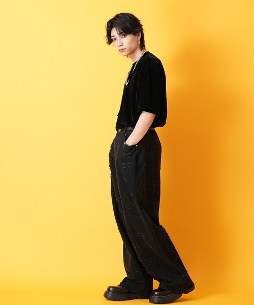 「ankoROCK」 「burning」半袖Tシャツ ONESIZE ブラウン メンズ_画像9