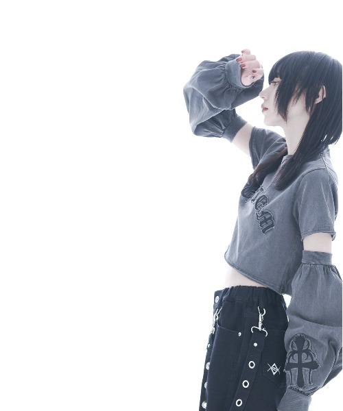 「REFLEM」 半袖Tシャツ FREE ブラック レディース_画像7