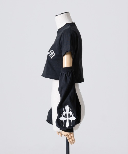 「REFLEM」 半袖Tシャツ FREE ブラック レディース_画像8