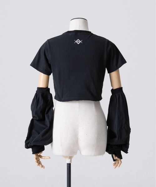 「REFLEM」 半袖Tシャツ FREE ブラック レディース_画像9