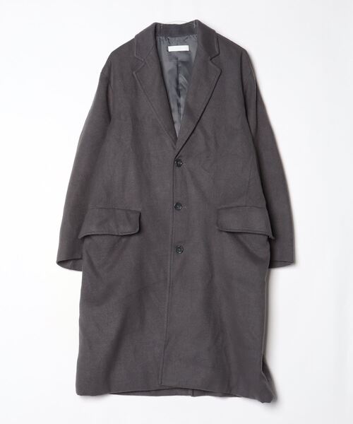 wym チェスターコート sサイズ チャコール WYM LIDNM 「WYM LIDNM」 チェスターコート S チャコール メンズ