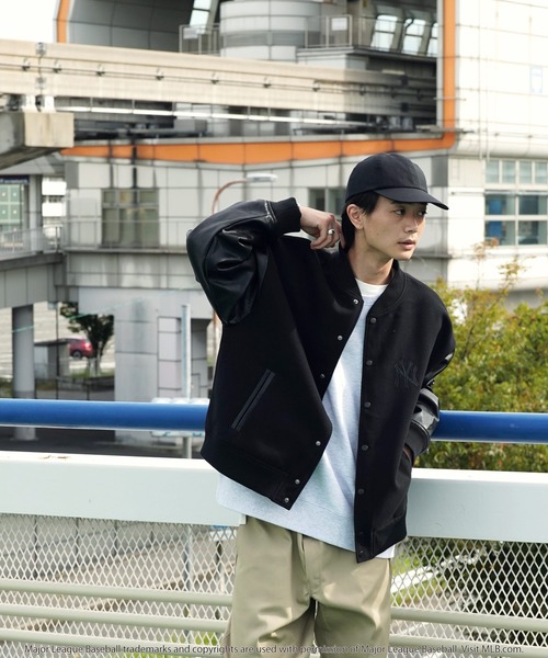 MLB 「genuinemerchandise」スタジャン MEDIUM グリーン系その他