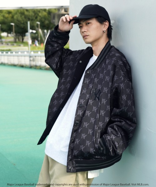 MLB 「genuinemerchandise」スタジャン MEDIUM グリーン系その他