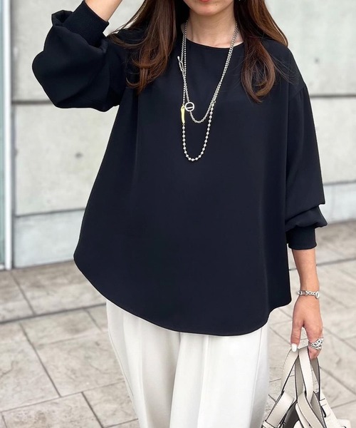 「Emma Taylor」 長袖ブラウス - チャコールグレー レディース_画像2