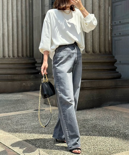 「Emma Taylor」 長袖ブラウス - チャコールグレー レディース_画像5