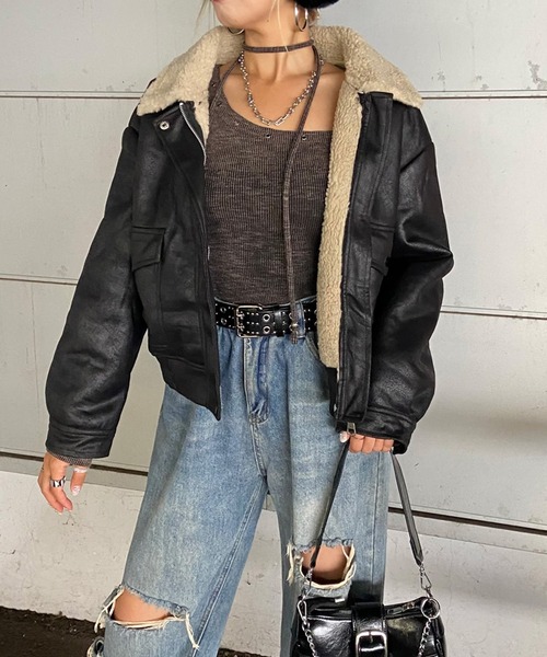 non-hedge（ノンヘッジ） ミリタリージャケット モッズコート ボア