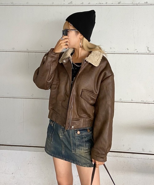 non-hedge（ノンヘッジ） ミリタリージャケット モッズコート ボア