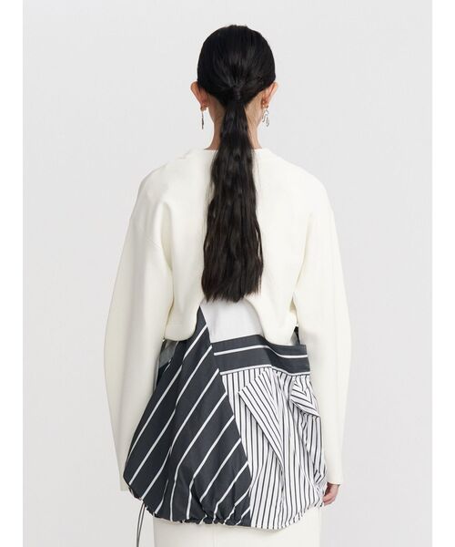 UN3D.（アンスリード） ブラウス シャツ DECONSTRUCTION DOCKING SHIRT