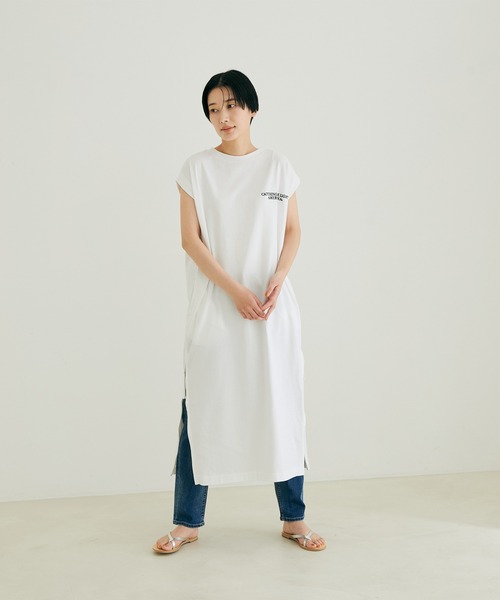 「AMERICANA」 ノースリーブワンピース FREE ブラック レディース_画像3