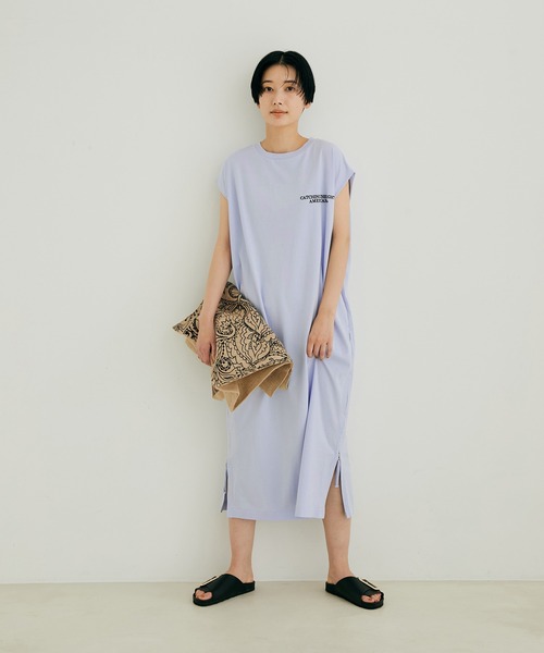 「AMERICANA」 ノースリーブワンピース FREE ブラック レディース_画像5