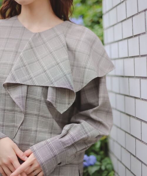 le.coeur blanc（ルクールブラン） ブラウス シャツ アシメフリル