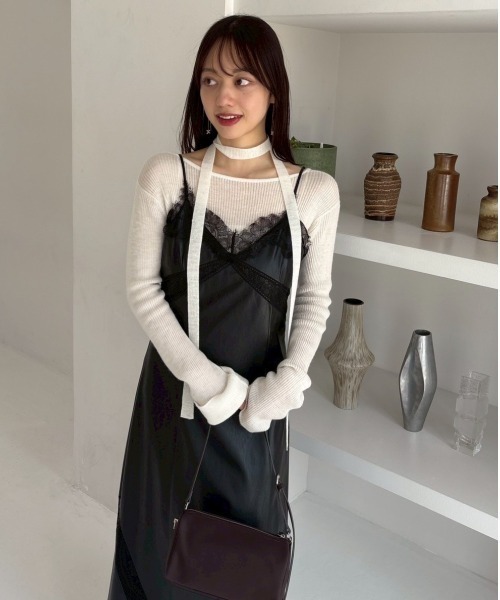 FRAY I.D（フレイ・アイディー） キャミソールワンピース 0 ブラック