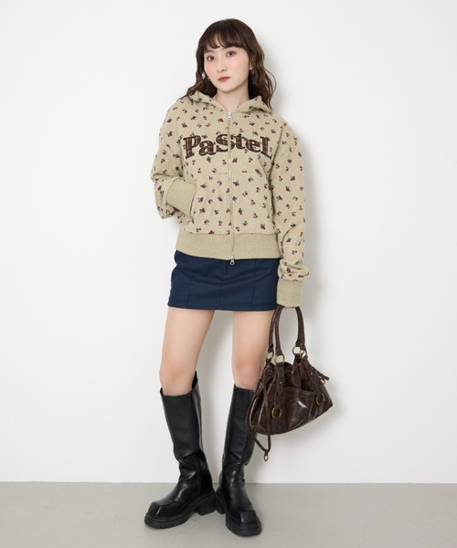 SLY（スライ） パーカー 「2026SS新作」FLOWER CUT HOODIE フラワー