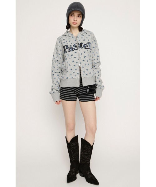 SLY（スライ） パーカー 「2026SS新作」FLOWER CUT HOODIE フラワー