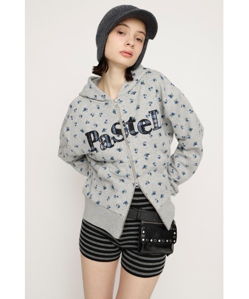 SLY（スライ） パーカー 「2026SS新作」FLOWER CUT HOODIE フラワー